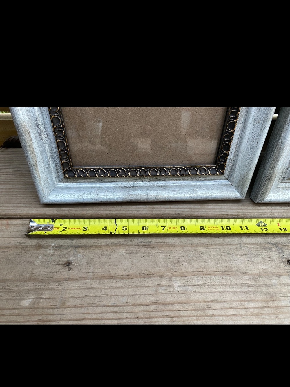 Rustic Whitewashed Double Picture Frame Set - Picture 3 of 3